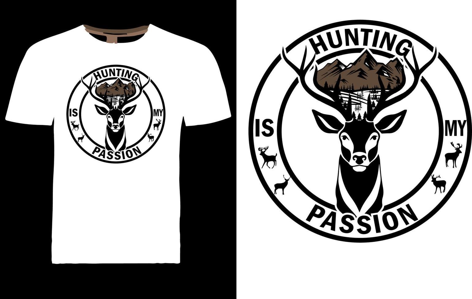 HUNTING T SHIRT DESIGN vector
