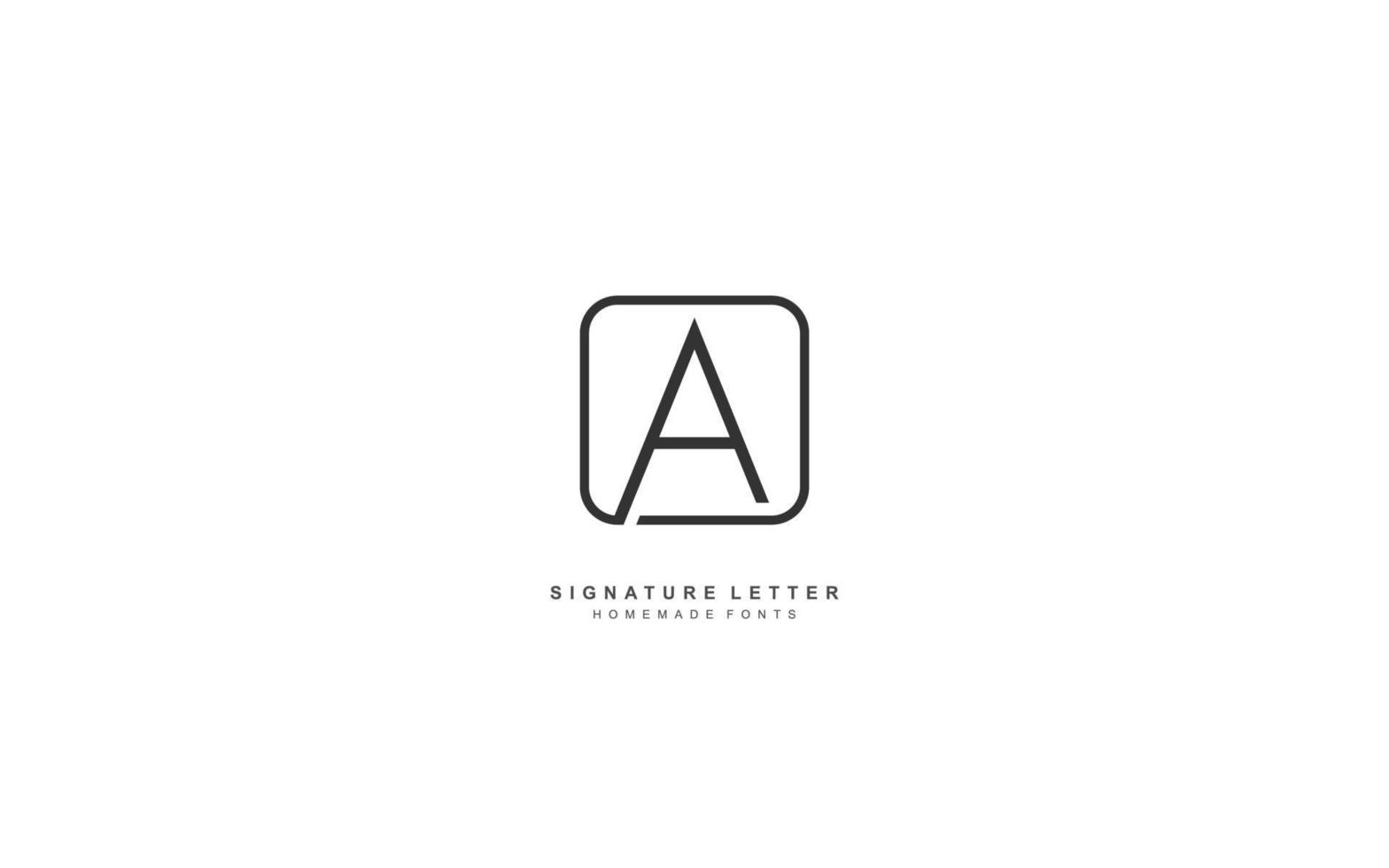 A Letter logo design inspiration. Vector alphabet template design for brand.