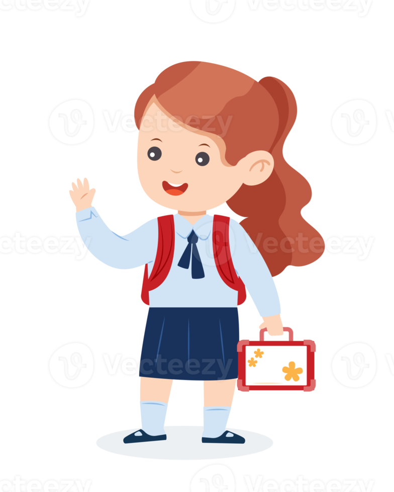 character student in school uniform png