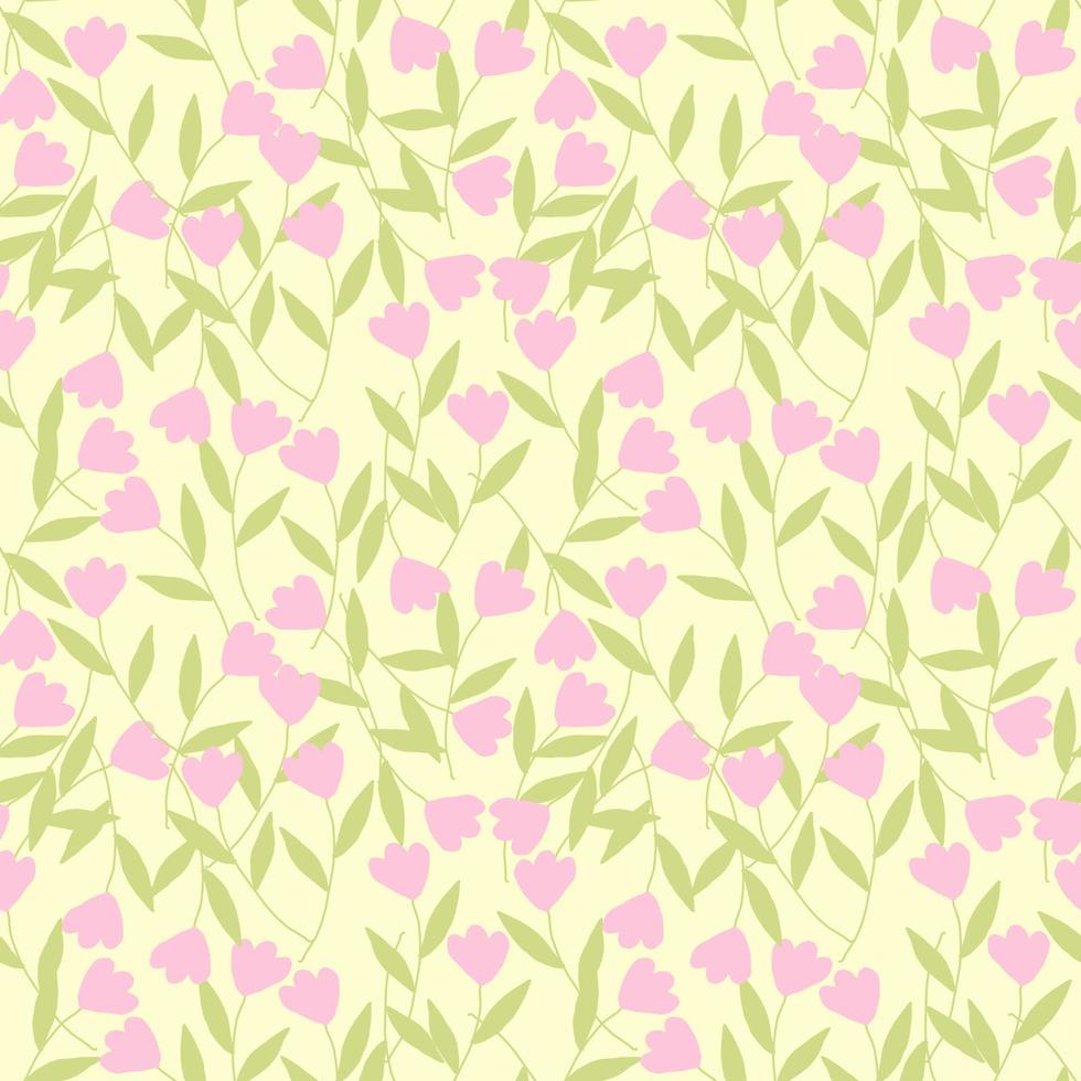 cute small floral seamless pattern vector