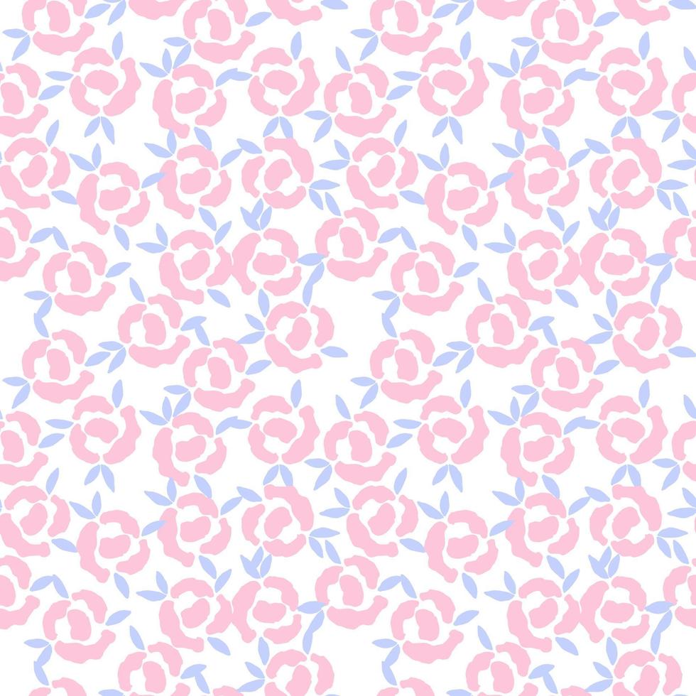 cute small rose seamless pattern vector