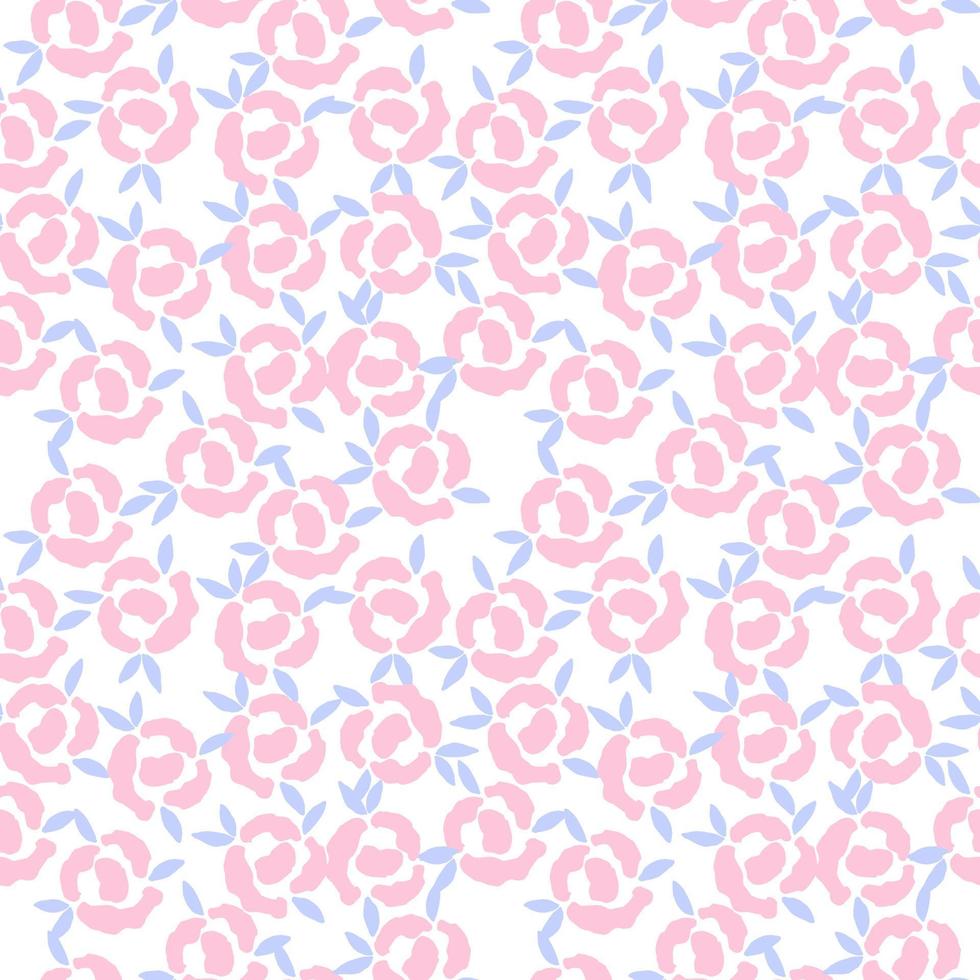 cute small rose seamless pattern vector