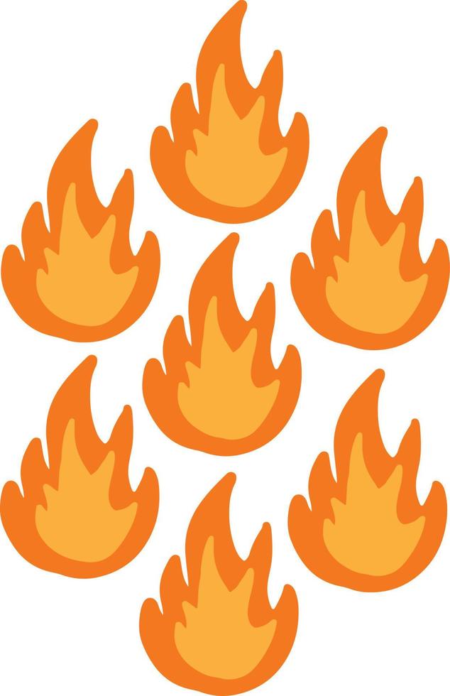 Flames similar pattern vector