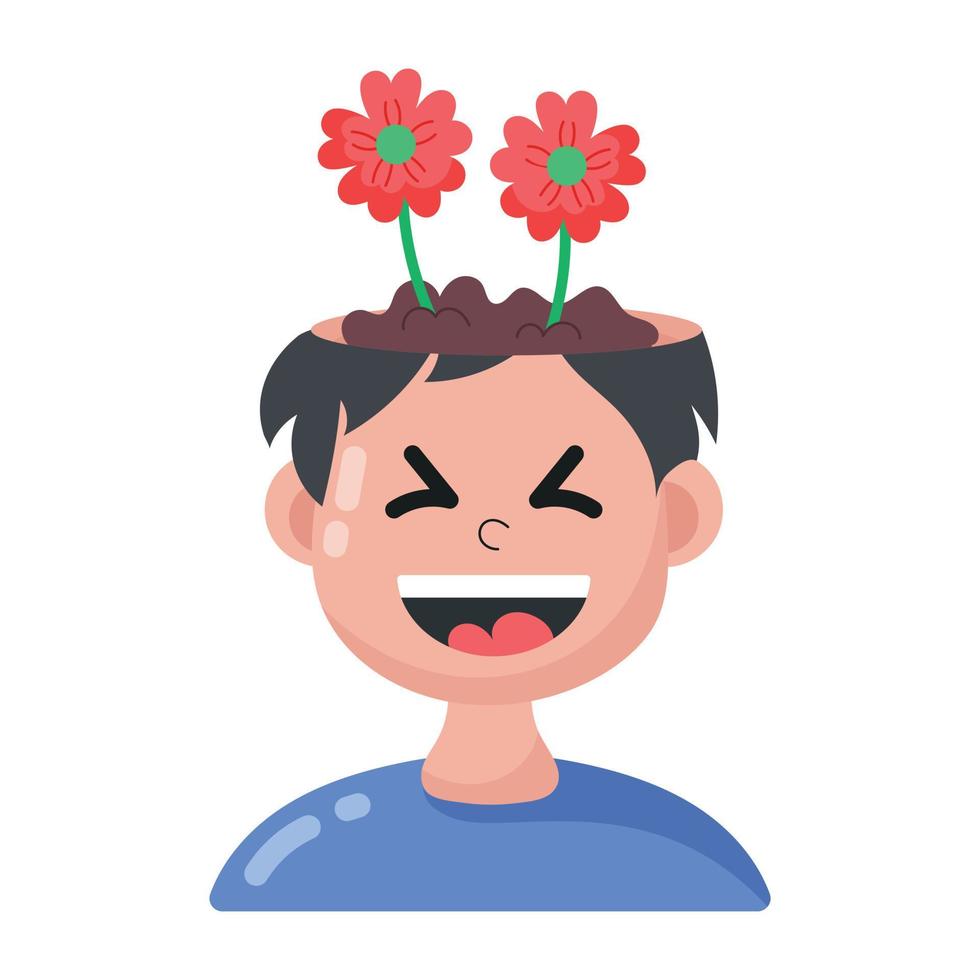 Trendy Self Growth vector