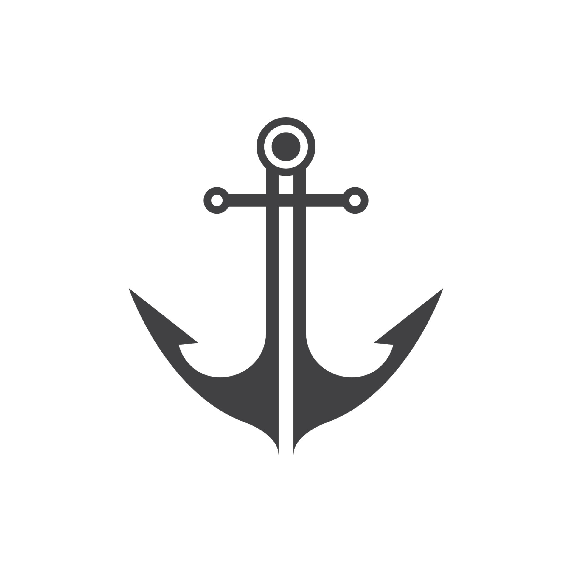 Anchor logo icon boat ship marine navy 21744216 Vector Art at Vecteezy
