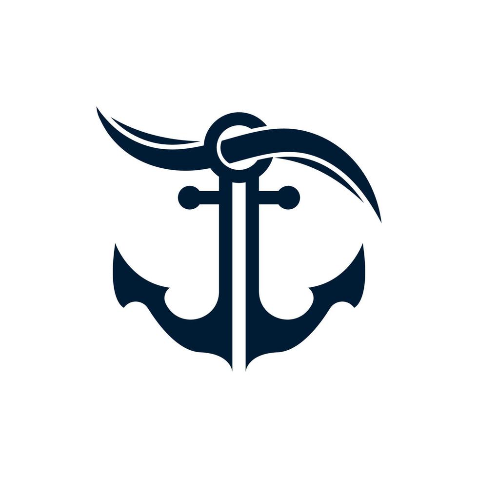 Anchor logo icon boat ship marine navy 21744235 Vector Art at Vecteezy