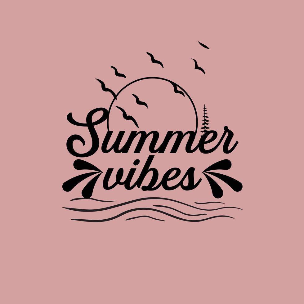 summer t shirt design vector