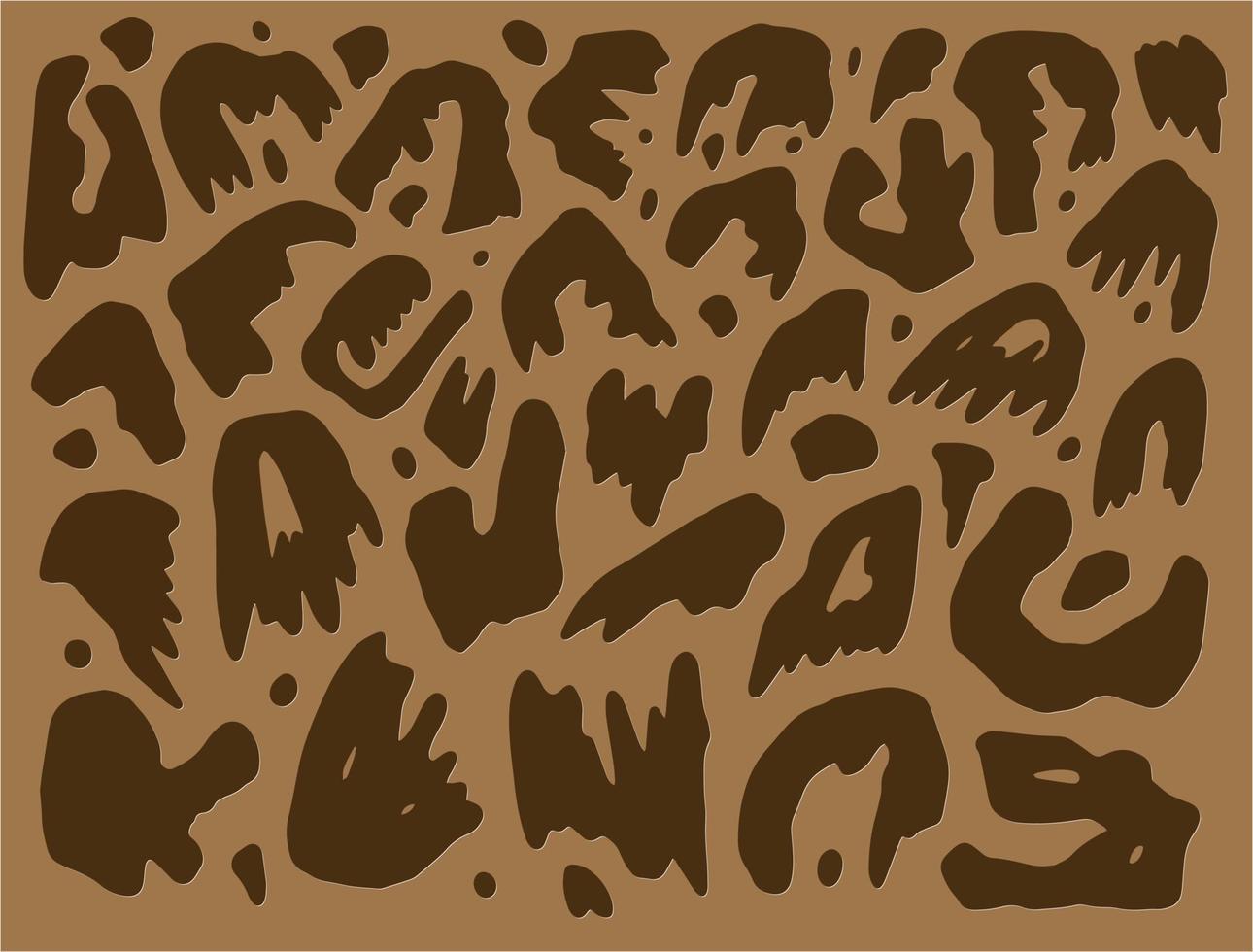 marrón formas elementos leopardo modelo textura antecedentes. vector