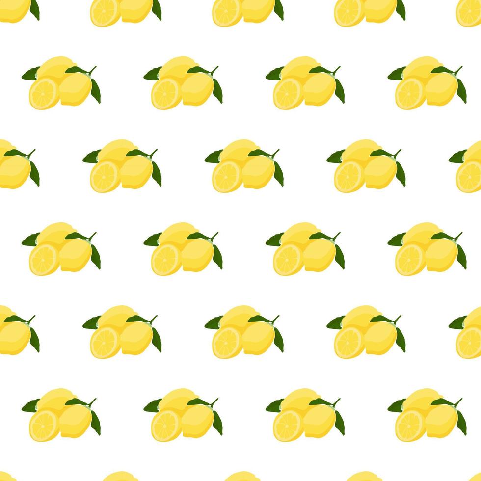 patern lemon in watercolor on a blue background vector