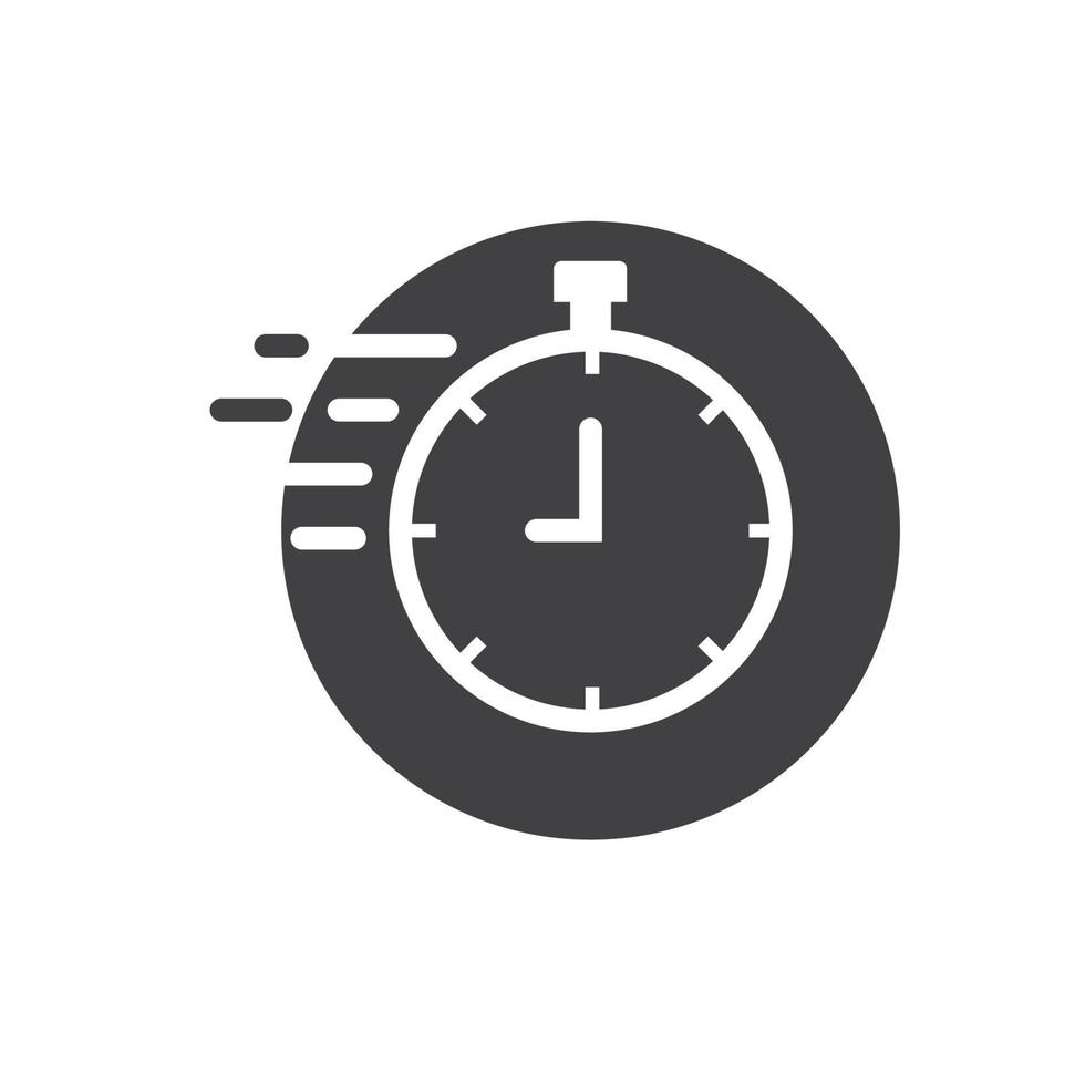 fast stopwatch icon of fast responsibility concept design element  template vector