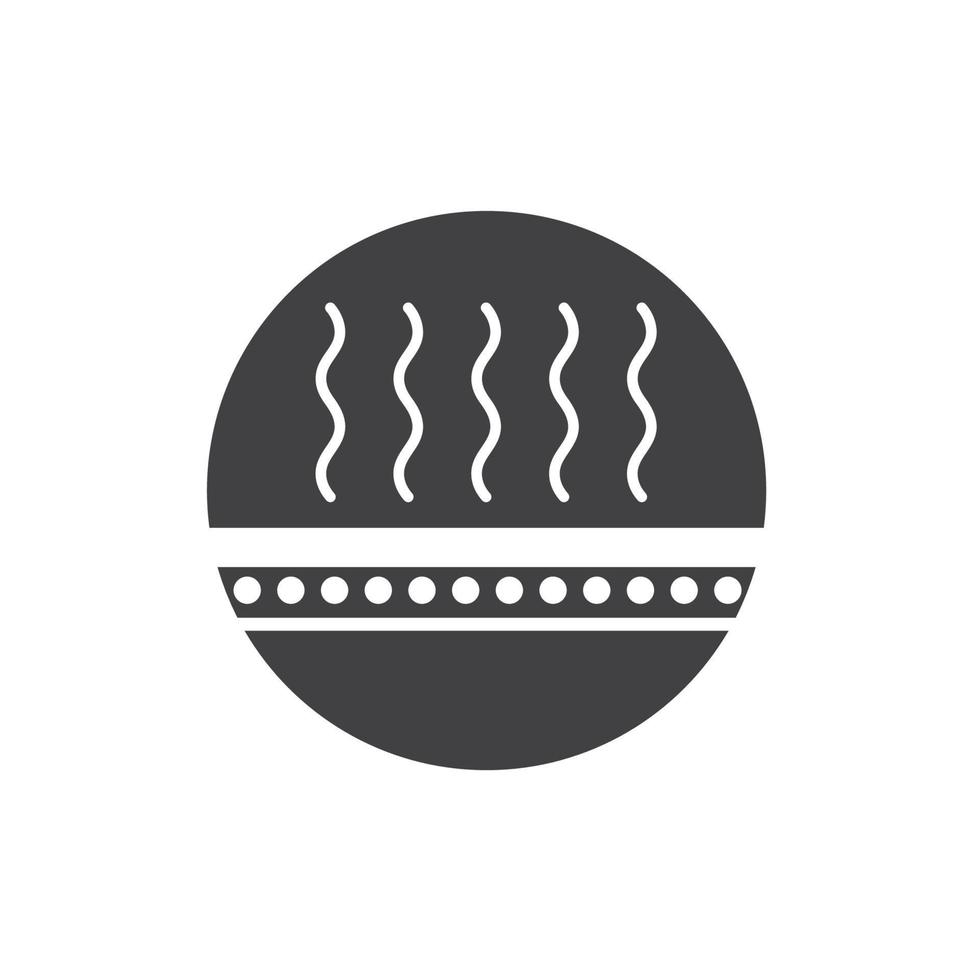hot surface icon vector element design template