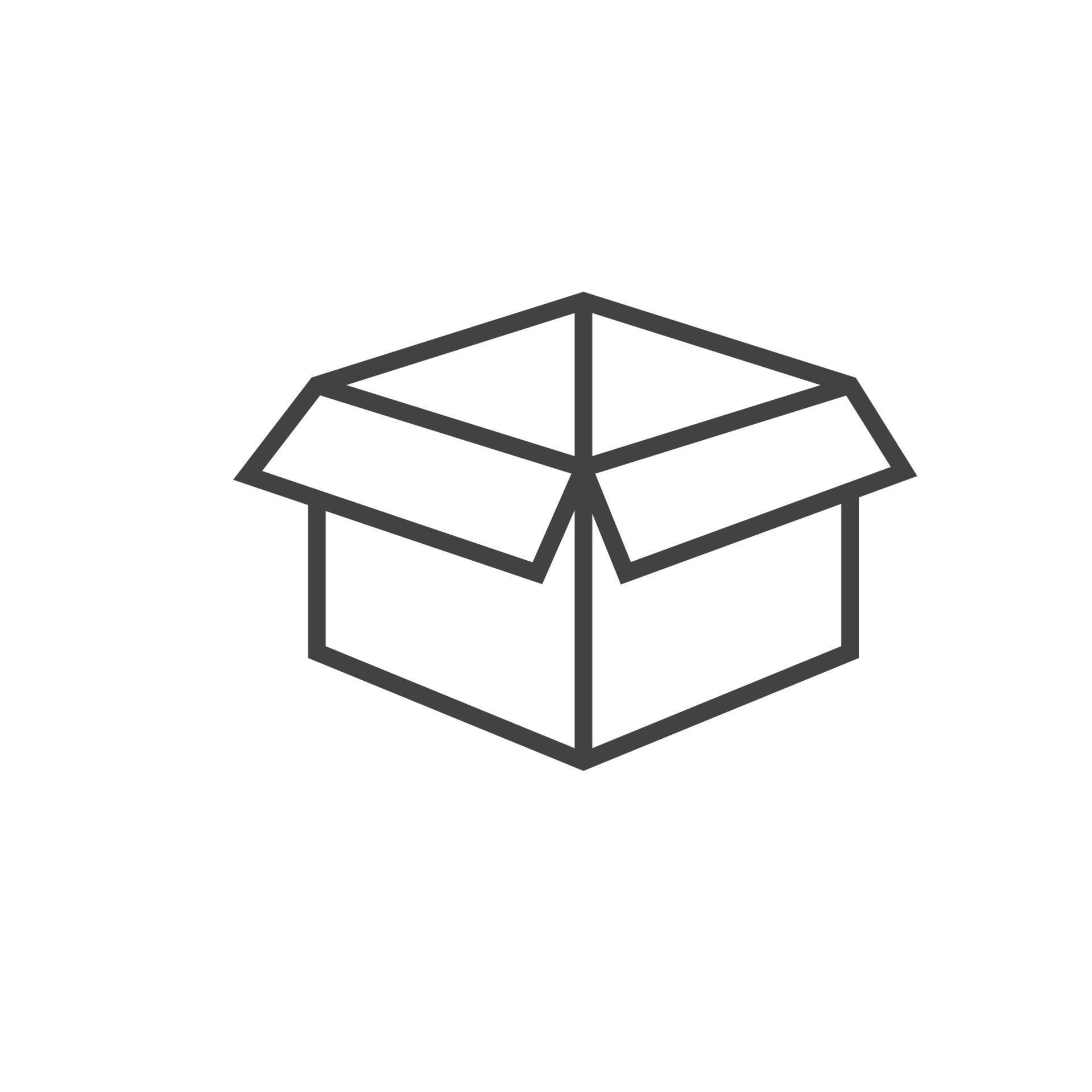 empty cardboard box open icon vector element design template 21745444