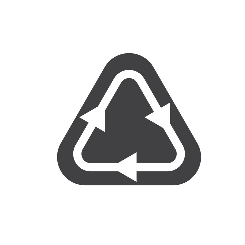triangle recycle icon vector element design