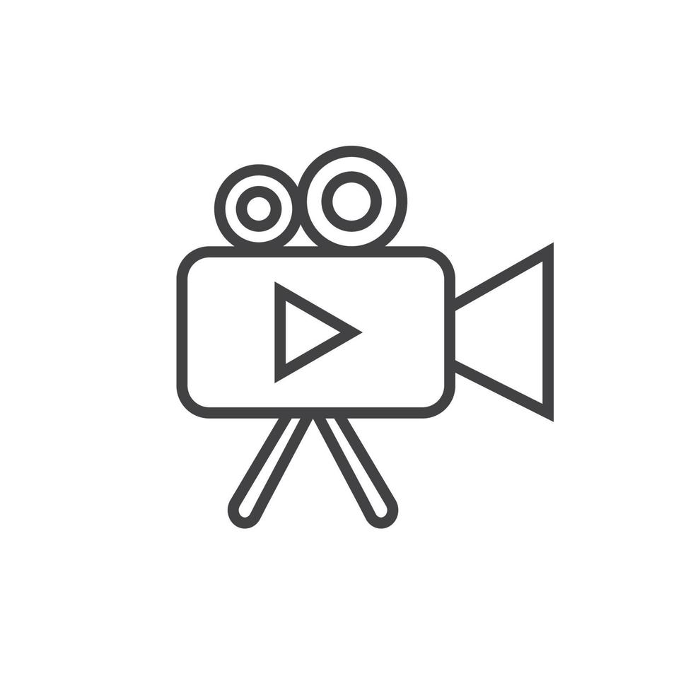 video record icon vector element design template