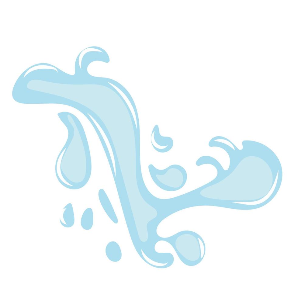 water or oil drop splash icon vector