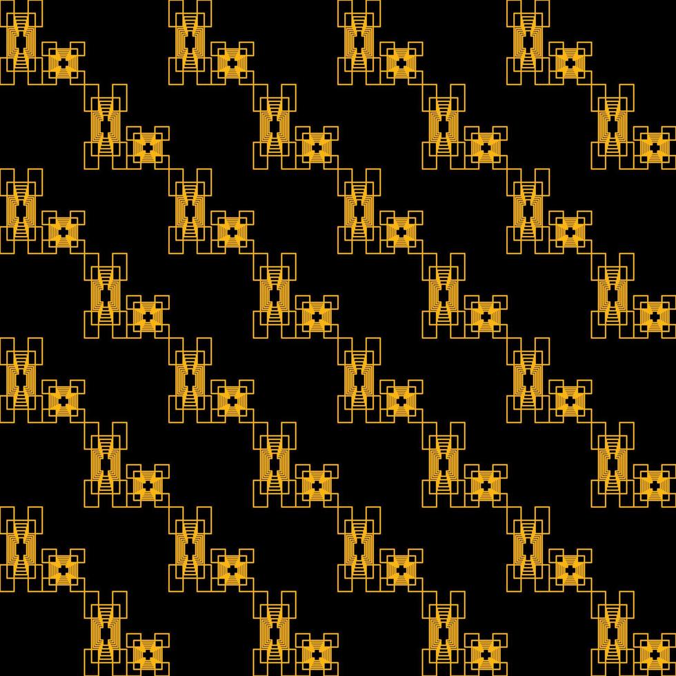 elegancia dorado oro geométrico cuadrado resumen red en negro fondo de pantalla antecedentes vector