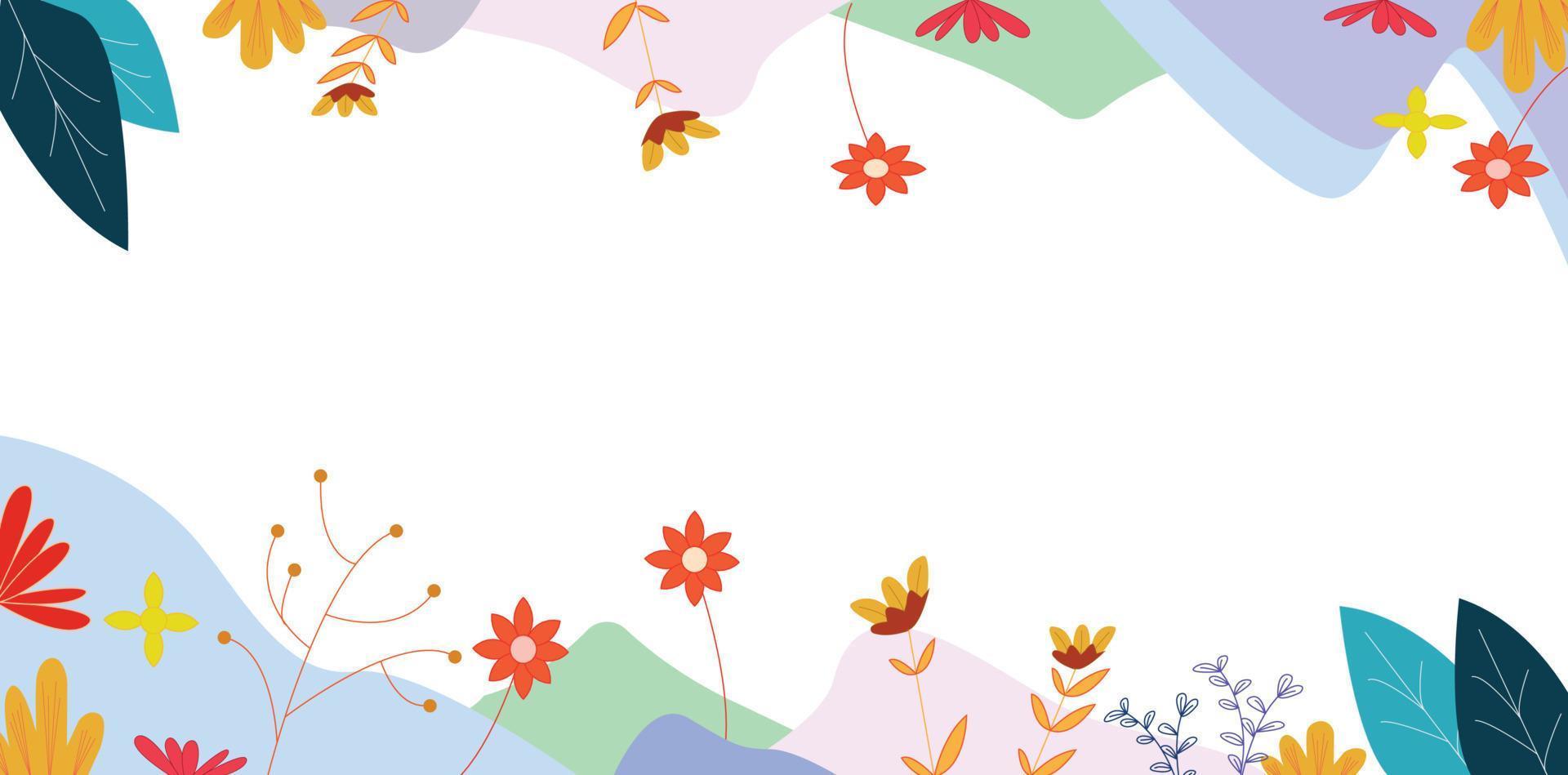 Abstract background vector illustration of spring season