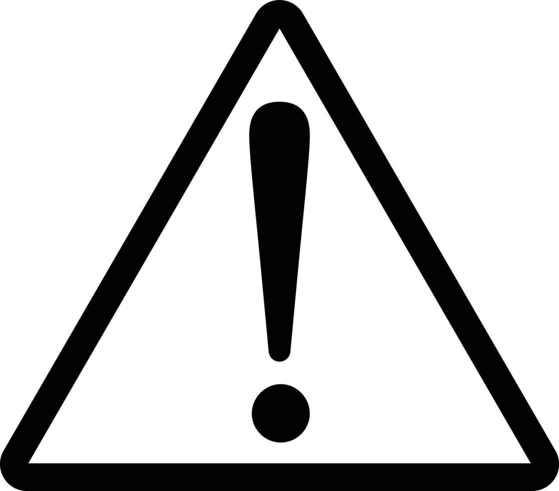 exclamación marca . advertencia firmar . prohibido icono . atención icono. peligro símbolo vector