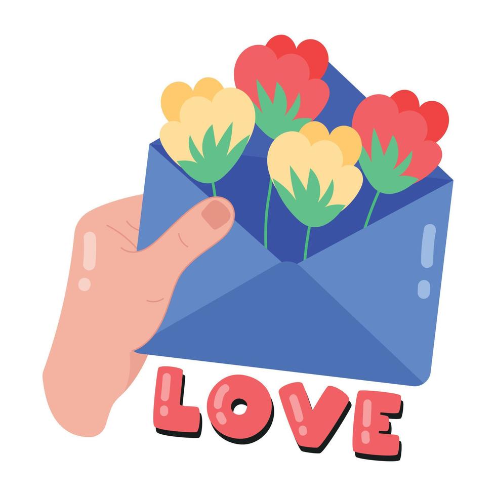 carta de amor de moda vector