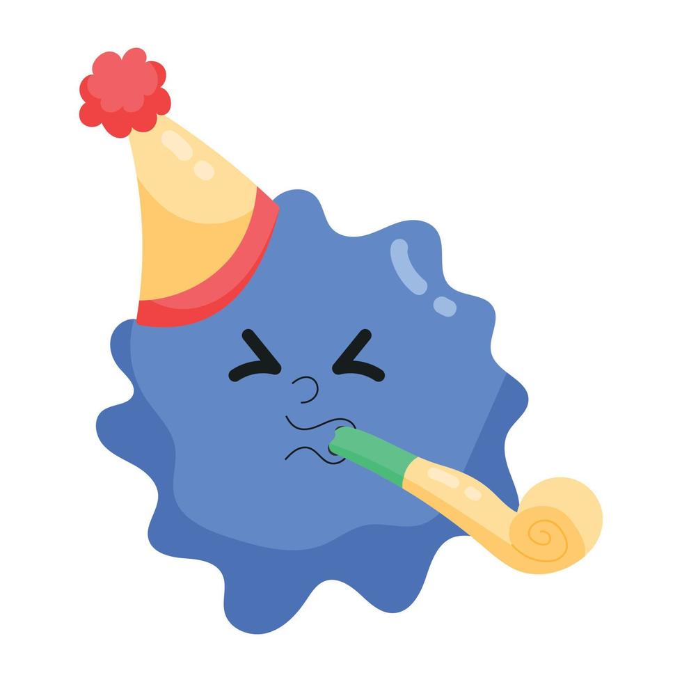 Trendy Party Emoji vector