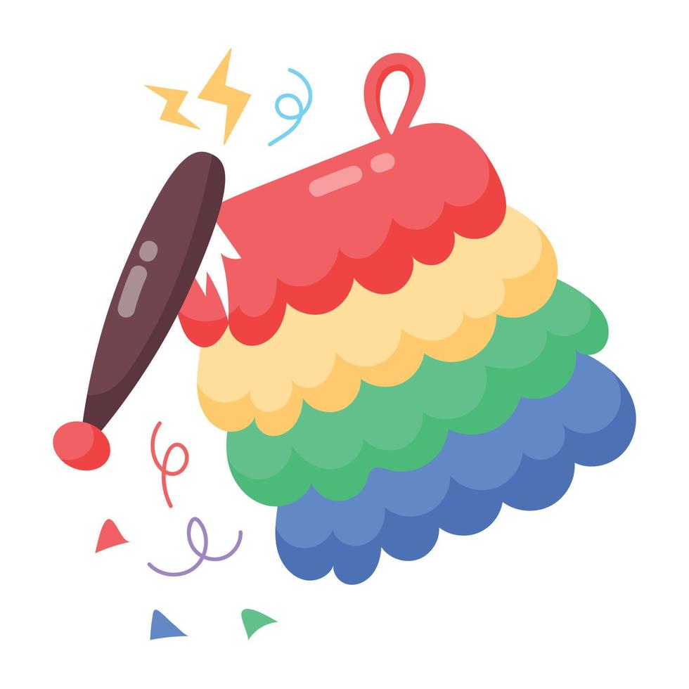 Trendy Birthday Pinata vector