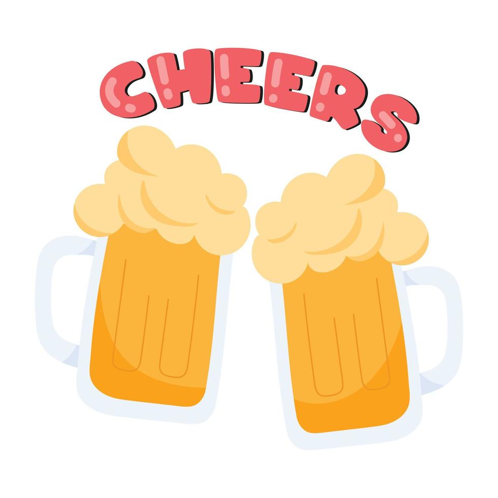 Trendy Cheers Concepts vector