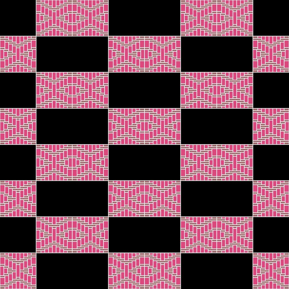 rosado y marrón textil cruzar forma en negro antecedentes vector