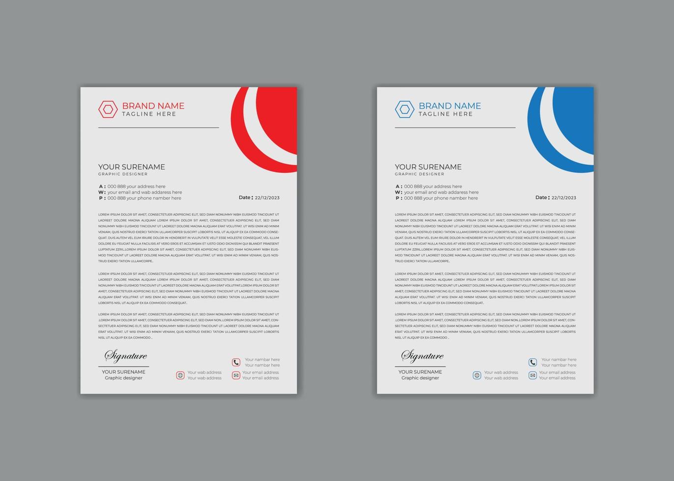 letterhead template, letterhead design, vector creative Professional modern school hospital medical new simple corporate letterhead template design.