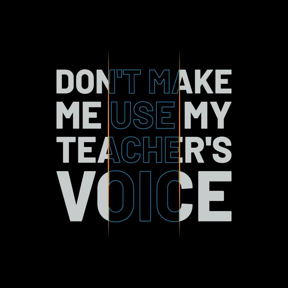 Teachers Day Typography and Minimal T shirt design vector