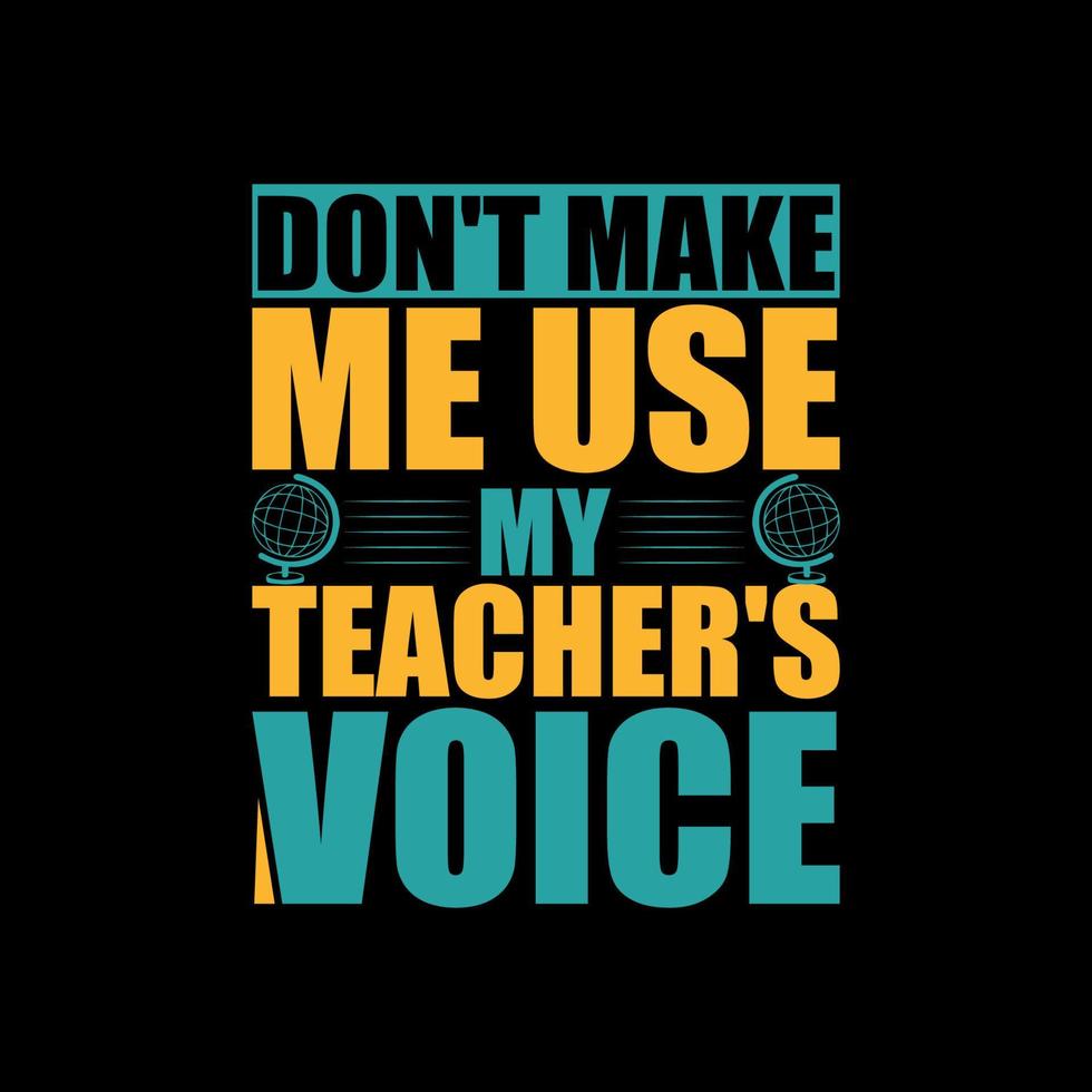 Teachers Day Typography and Minimal T shirt design vector
