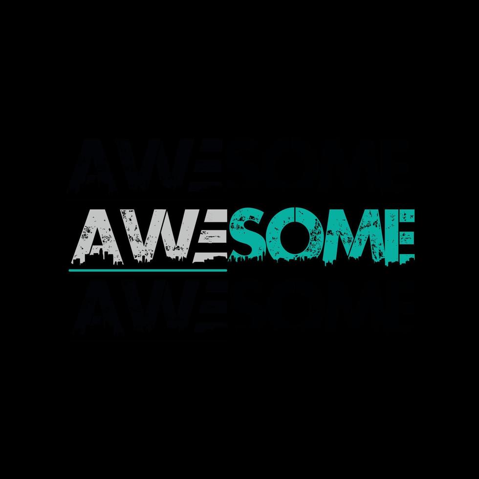 Awesome Typography and Minimal T shirt design vector