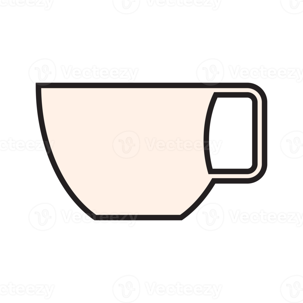 Coffee cup flat design png