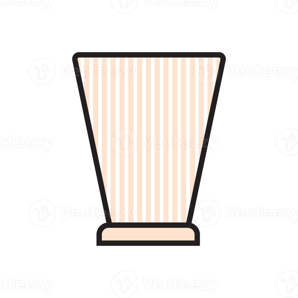 diseño plano de la taza de café png