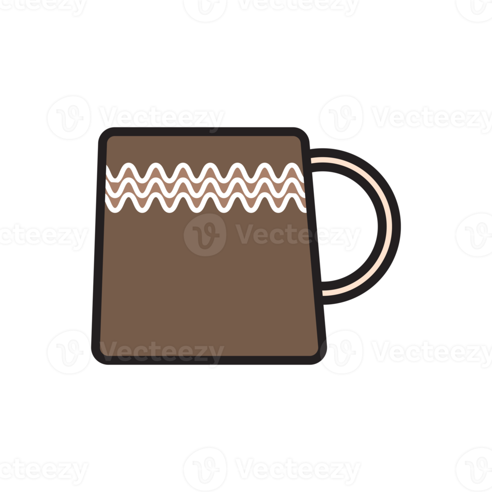 Kaffeetasse flaches Design png
