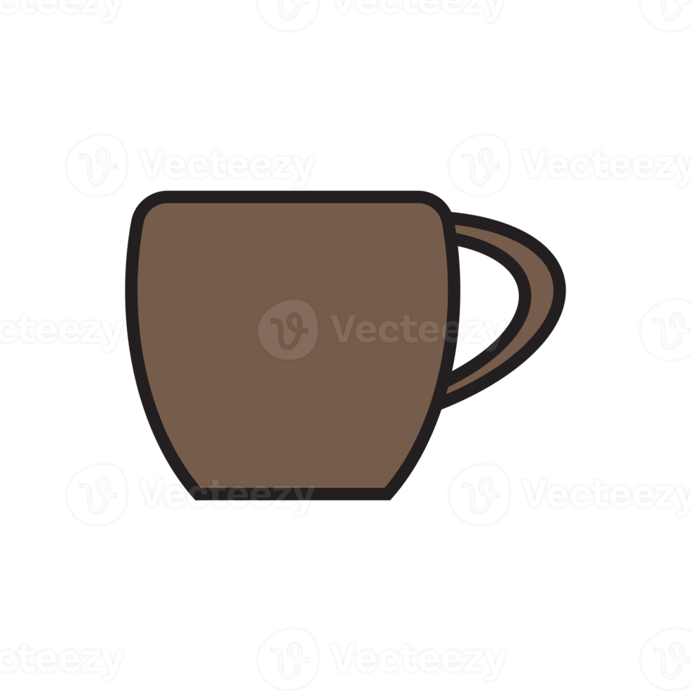 Coffee cup flat design png