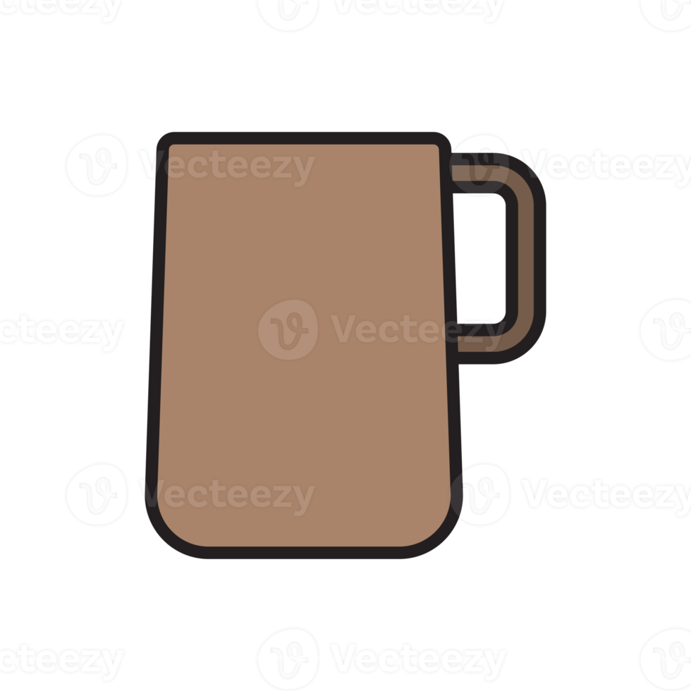 Coffee cup flat design png