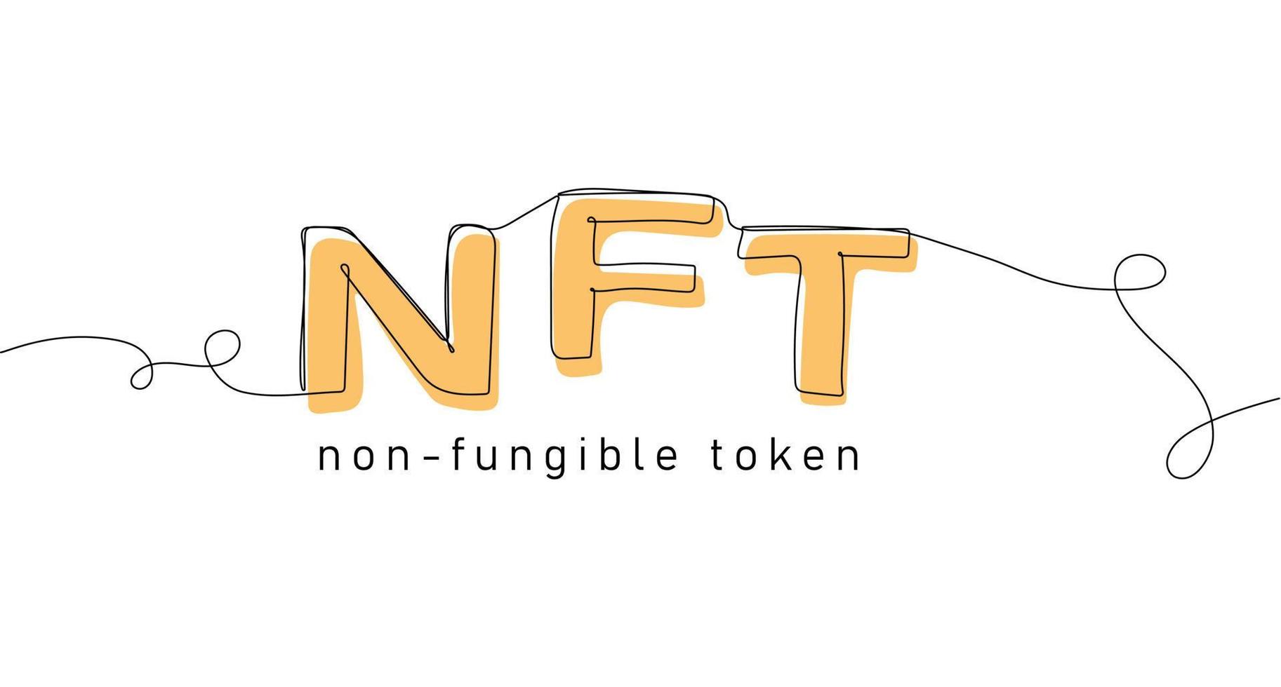 NFT non-fungible token vector
