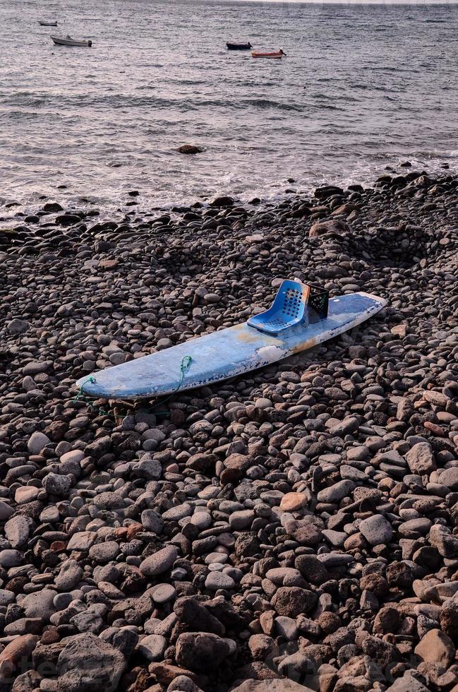 Blue paddle board photo