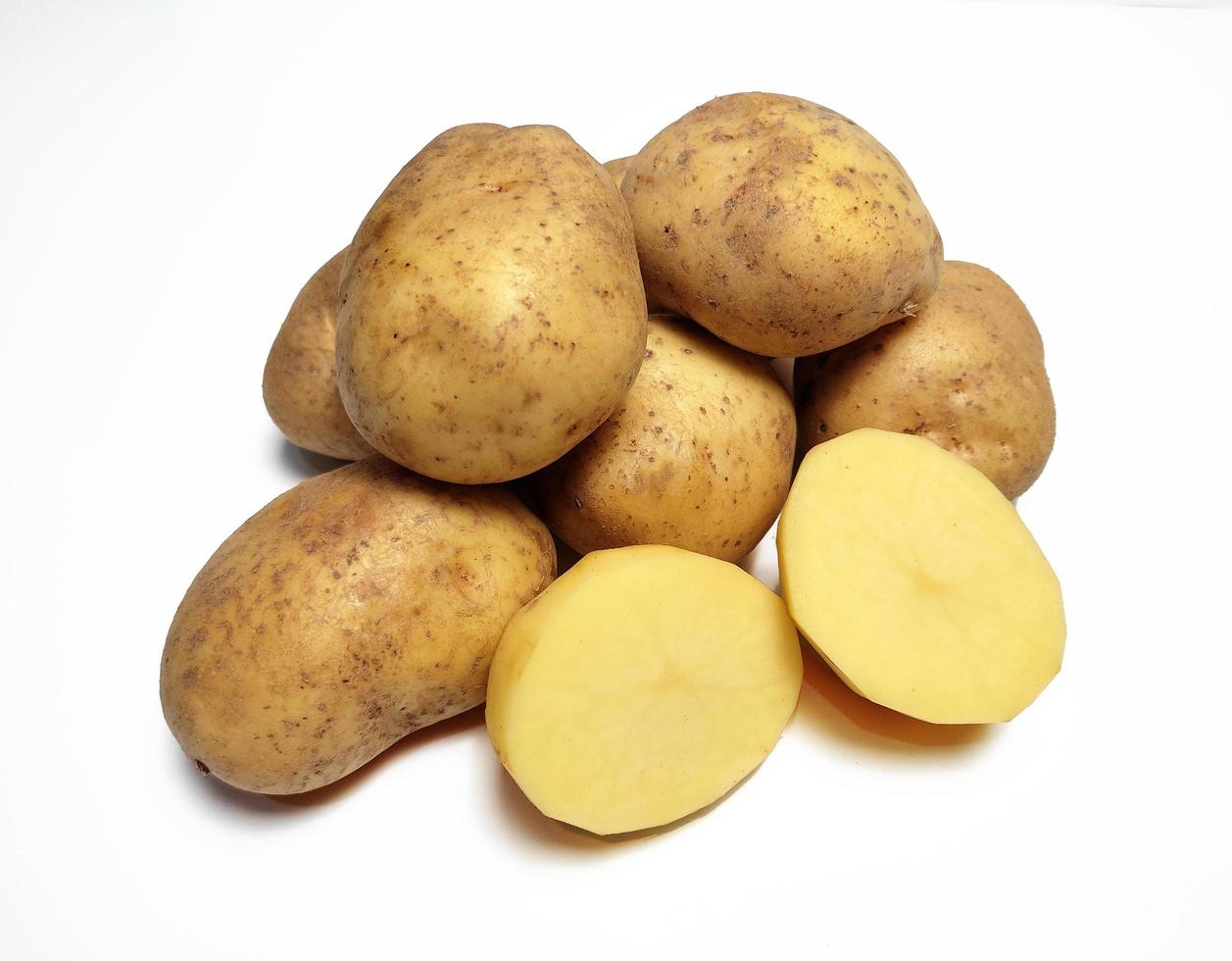 Potato, isolated in white background photo