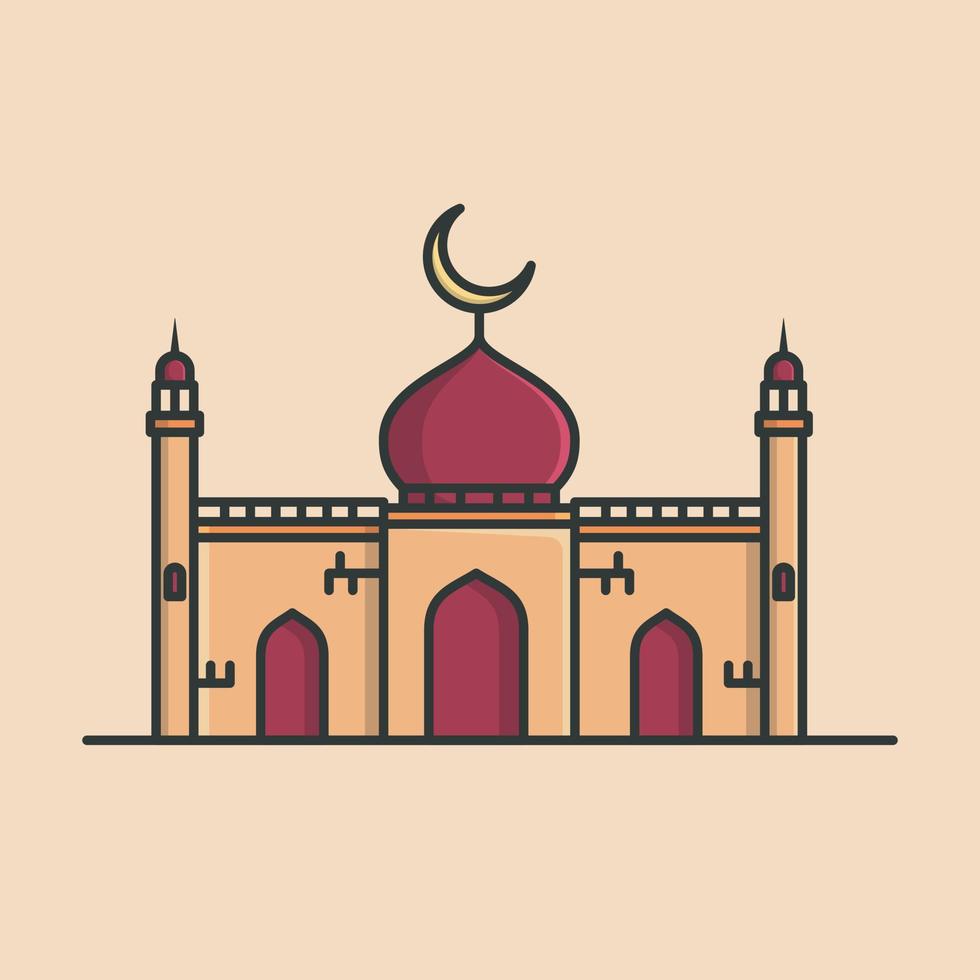 Mosque ramadan kareem vector illustration design