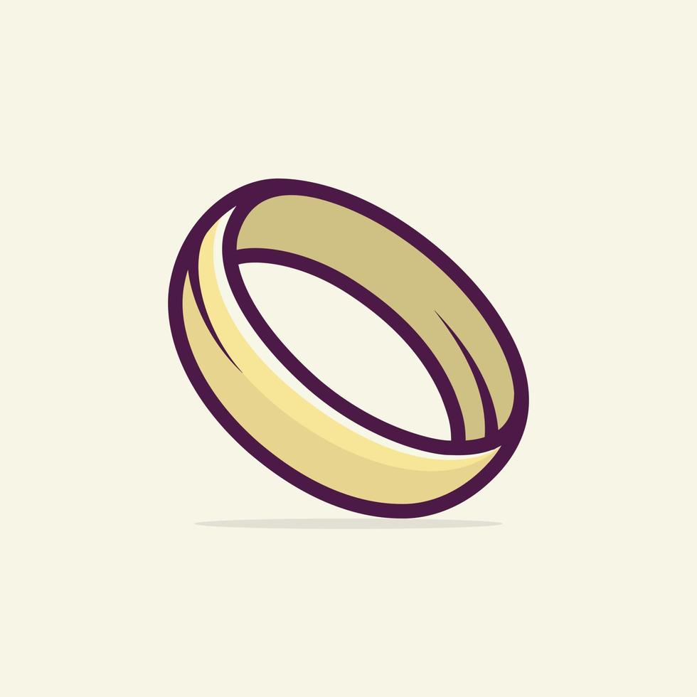 Cartoonish ring vector illustration design
