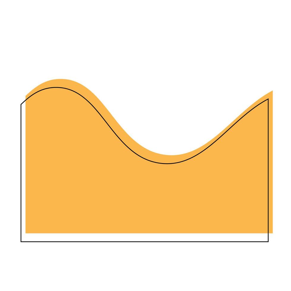 Vector Line Abstract Wave Shape