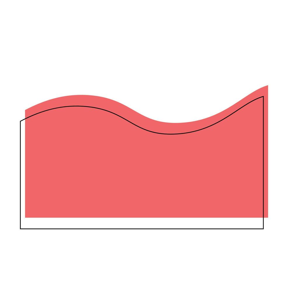 Vector Line Abstract Wave Shape