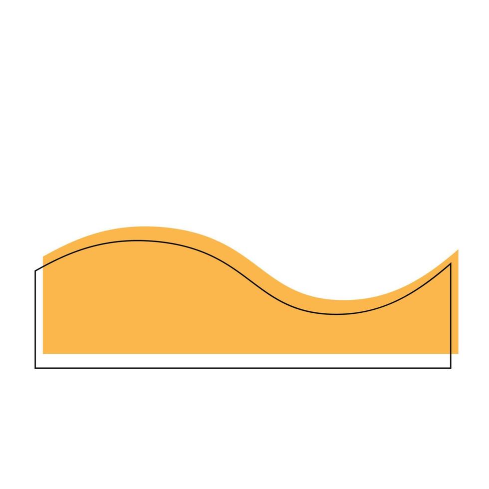 vector línea resumen ola forma