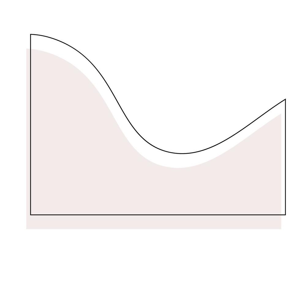 vector línea resumen ola forma