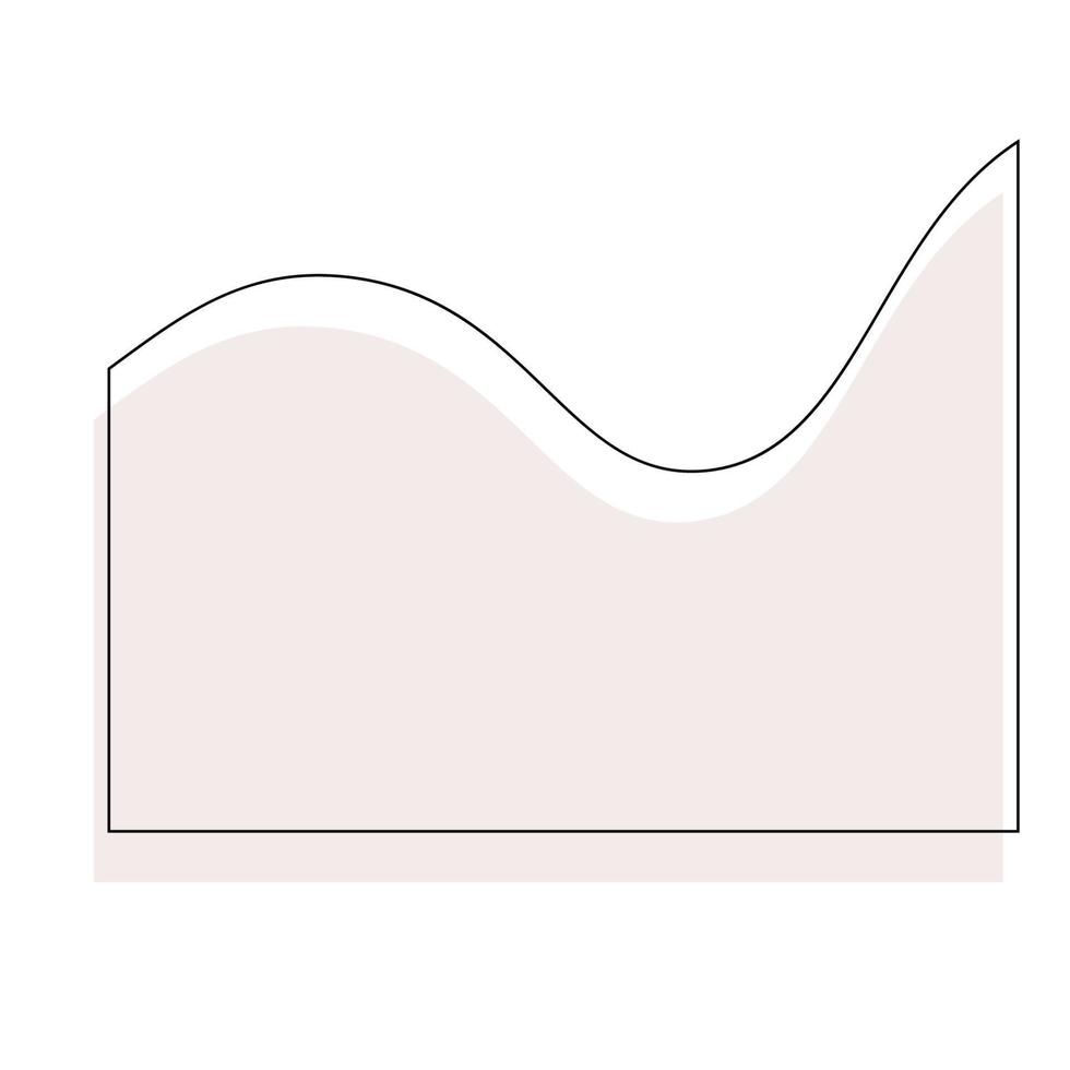 vector línea resumen ola forma