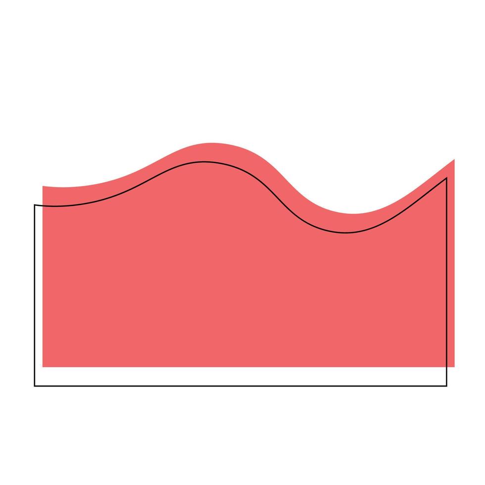 Vector Line Abstract Wave Shape