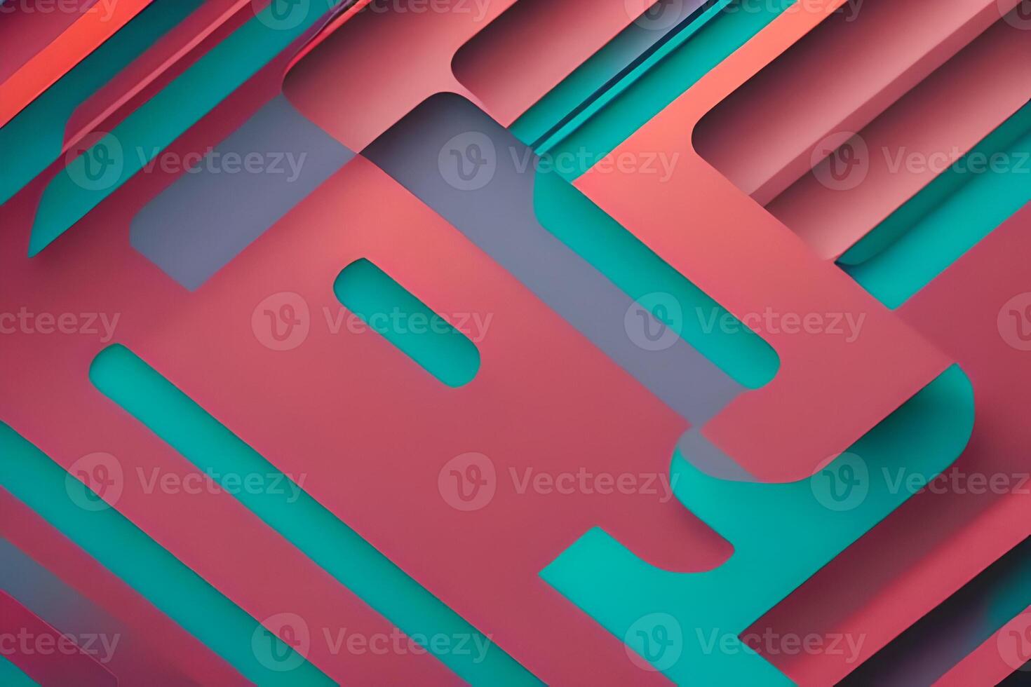 Simple minimalist retro color trendy background abstract colorful wallpaper and backdrop. Artistic digital art 3d rendering element design material. photo