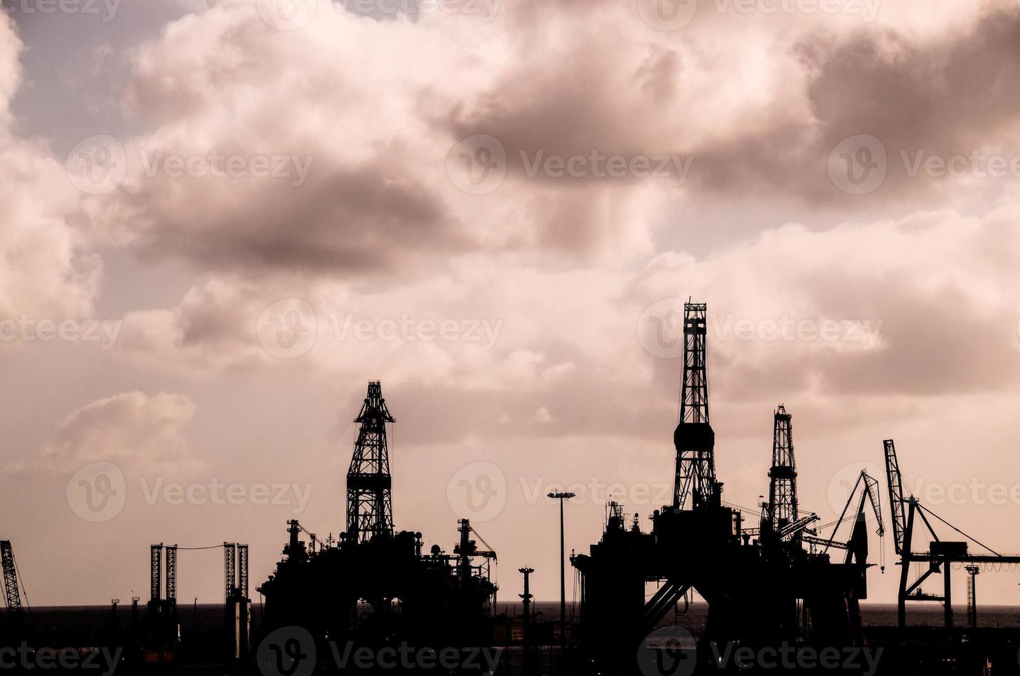 View of the industrial port photo