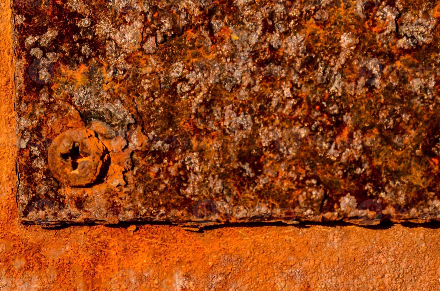Rusty texture close up photo